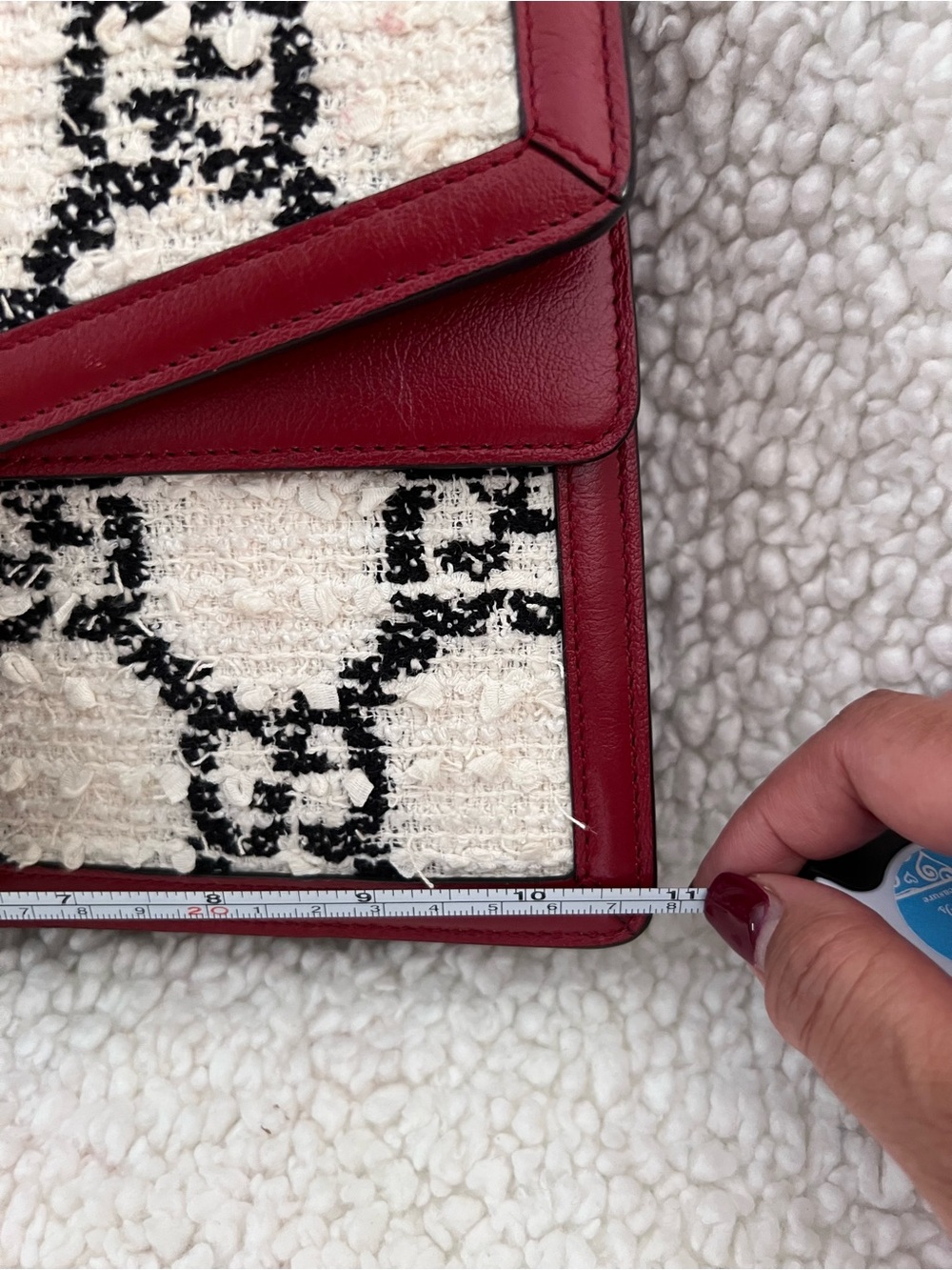 Gucci Dionysus Small Shoulder Bag w/ White and Black Tweed Monogram SHW - Picture 14 of 17